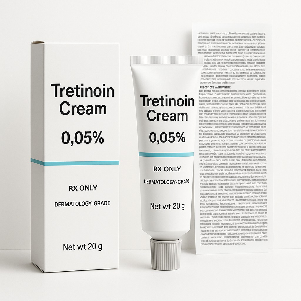 Tretinoin cream packaging